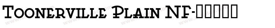 Toonerville Plain NF字体转换